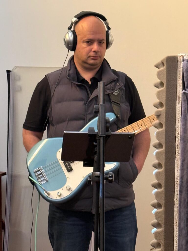 Bass guitarist Unknown Pandas